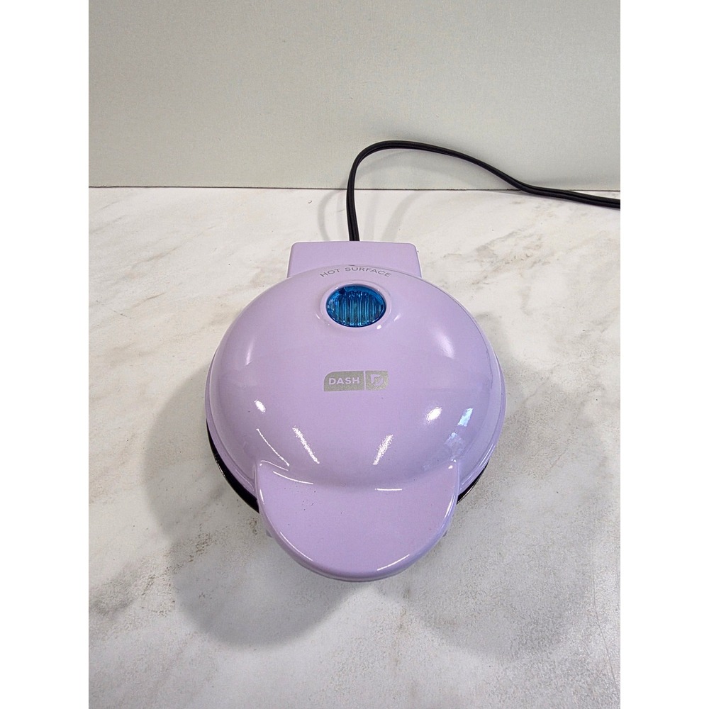 Dormcore College Gift Mini Waffle Maker Dash Lavender Purple Breakfast